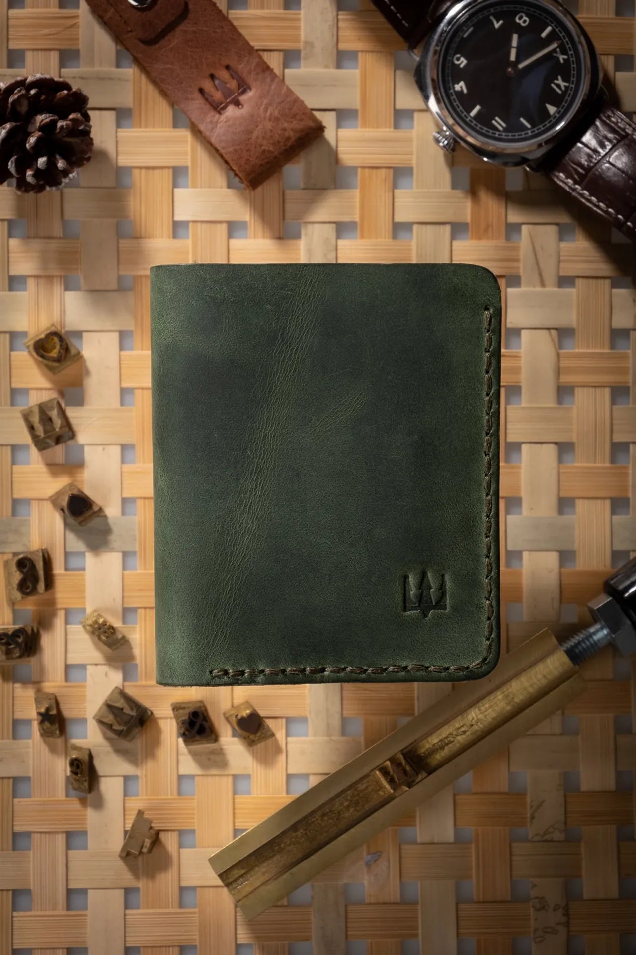 Stanton El Yapımı Hakiki Deri Cüzdan