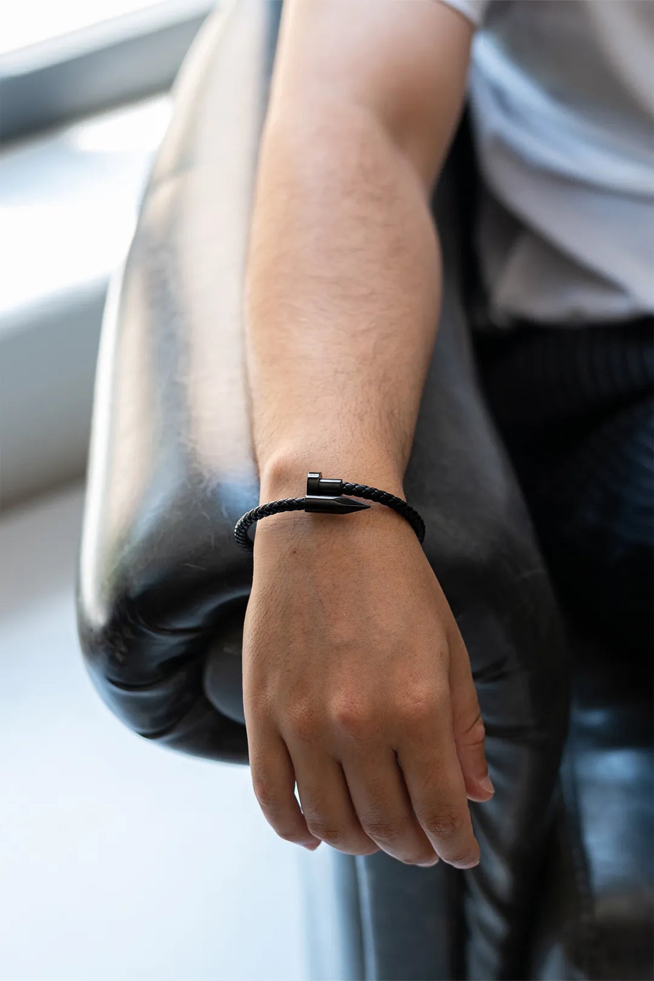 Leather Nails Bileklik