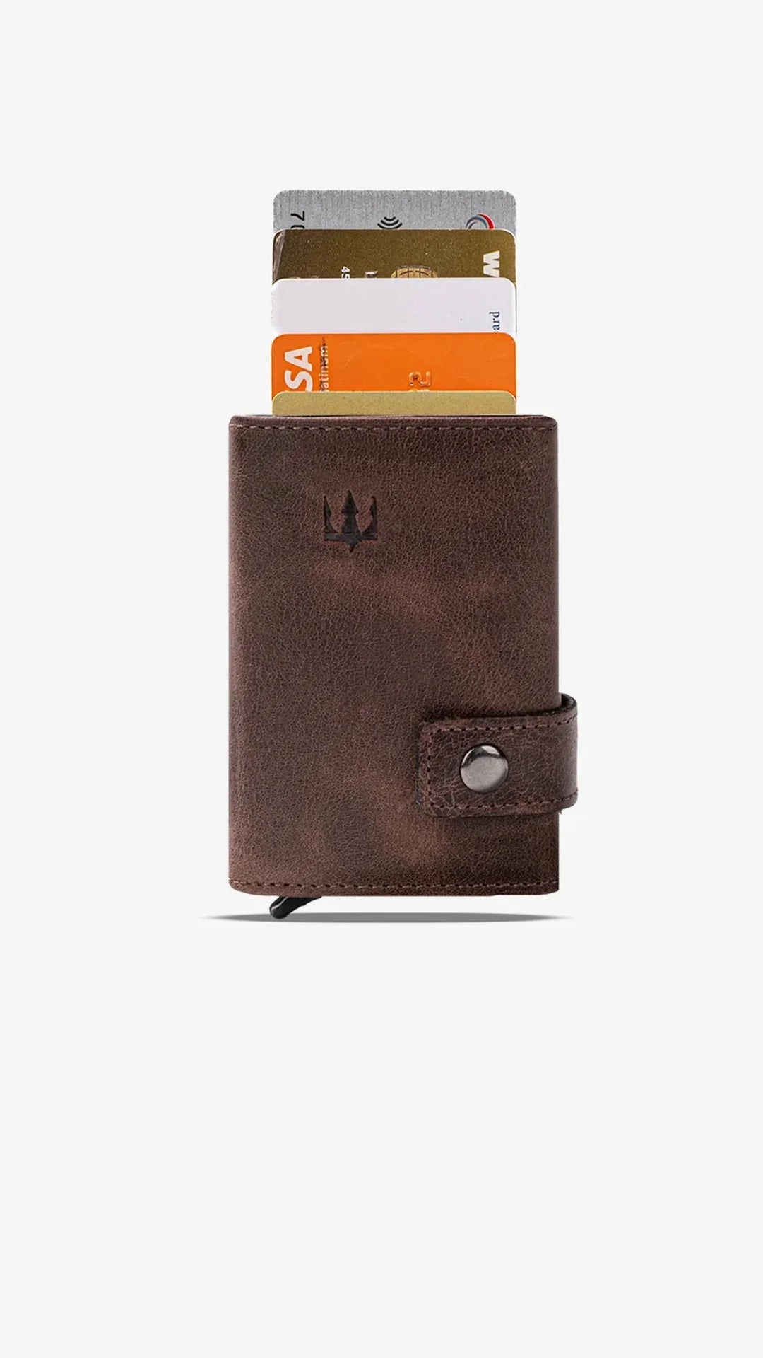 Moon Mekanizmalı Hakiki Deri Minimal Cüzdan