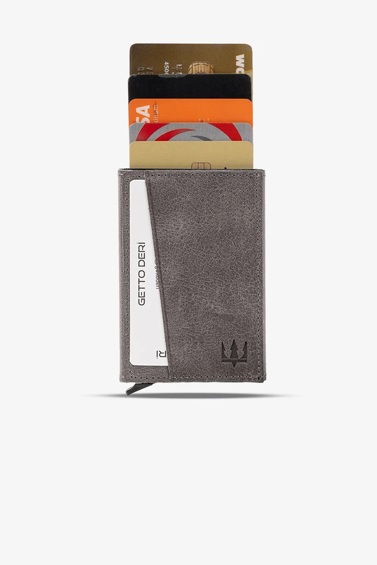 Hype Click Mekanizmalı Hakiki Deri Kartlık