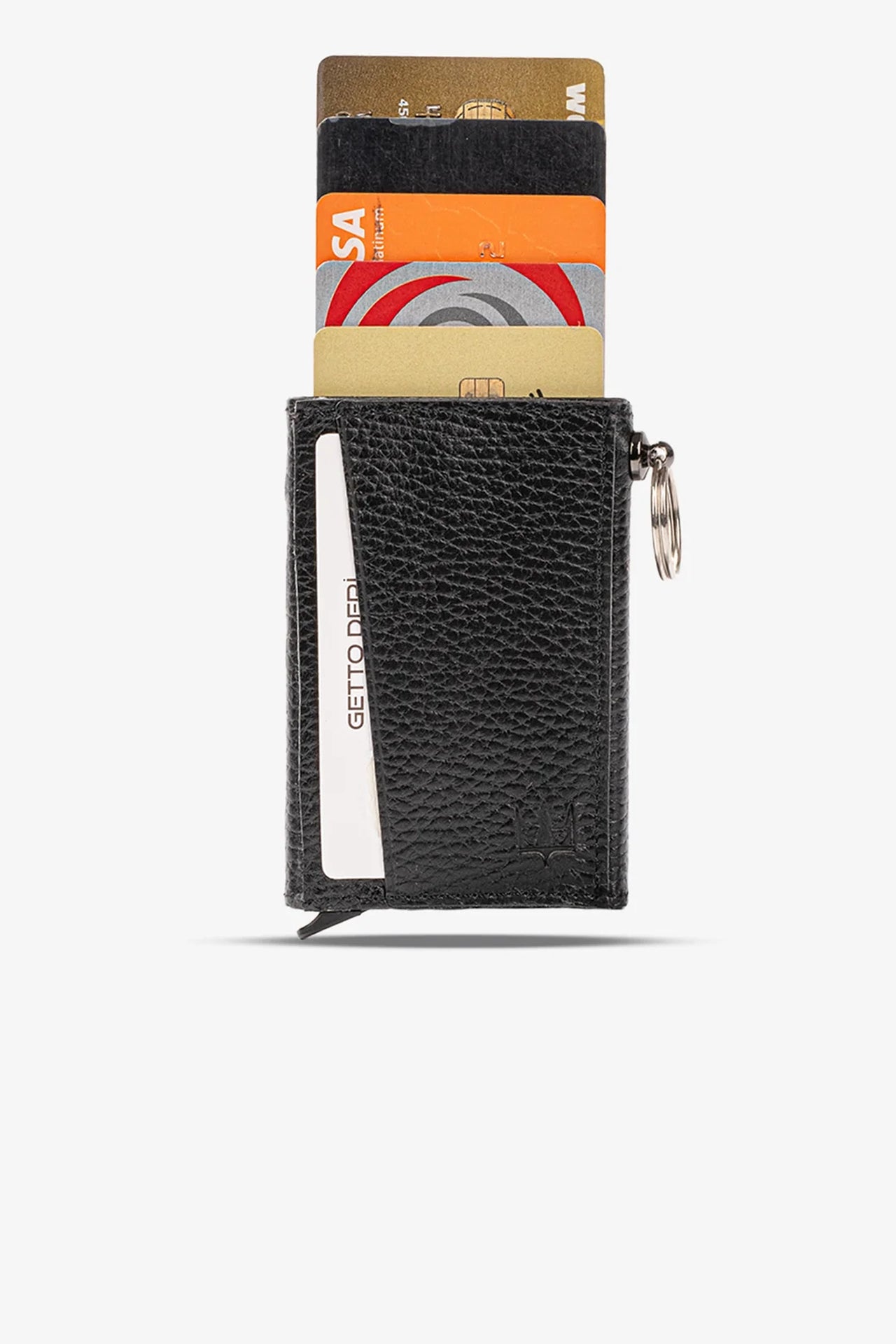 Hype Mekanizmalı Hakiki Deri Kartlık