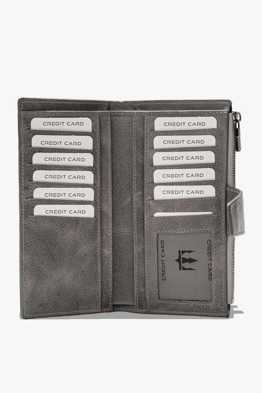 Zoe Telefon Hazneli Hakiki Deri Cüzdan