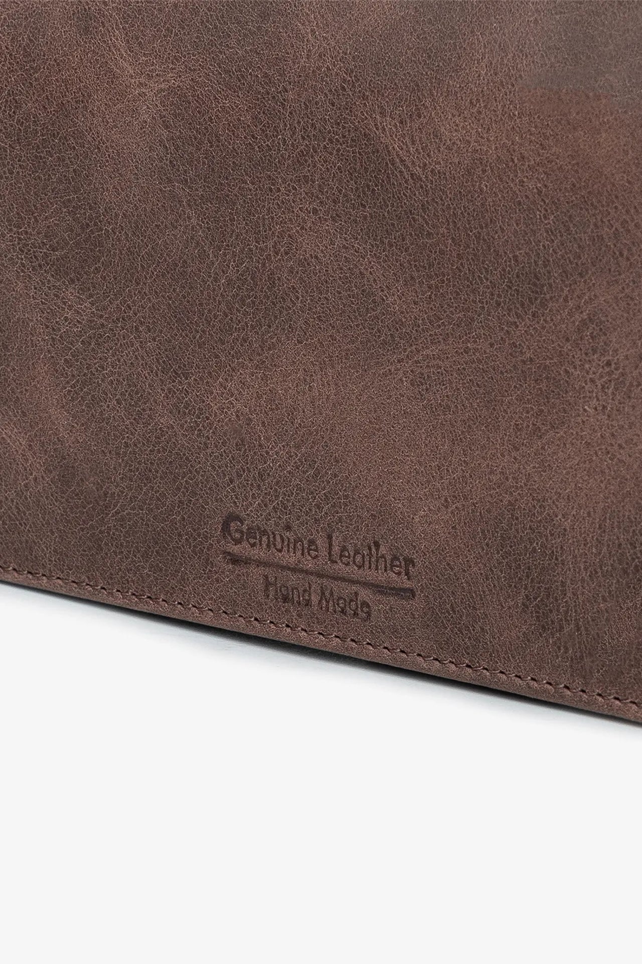 Lucas Hakiki Deri Telefon Cüzdanı