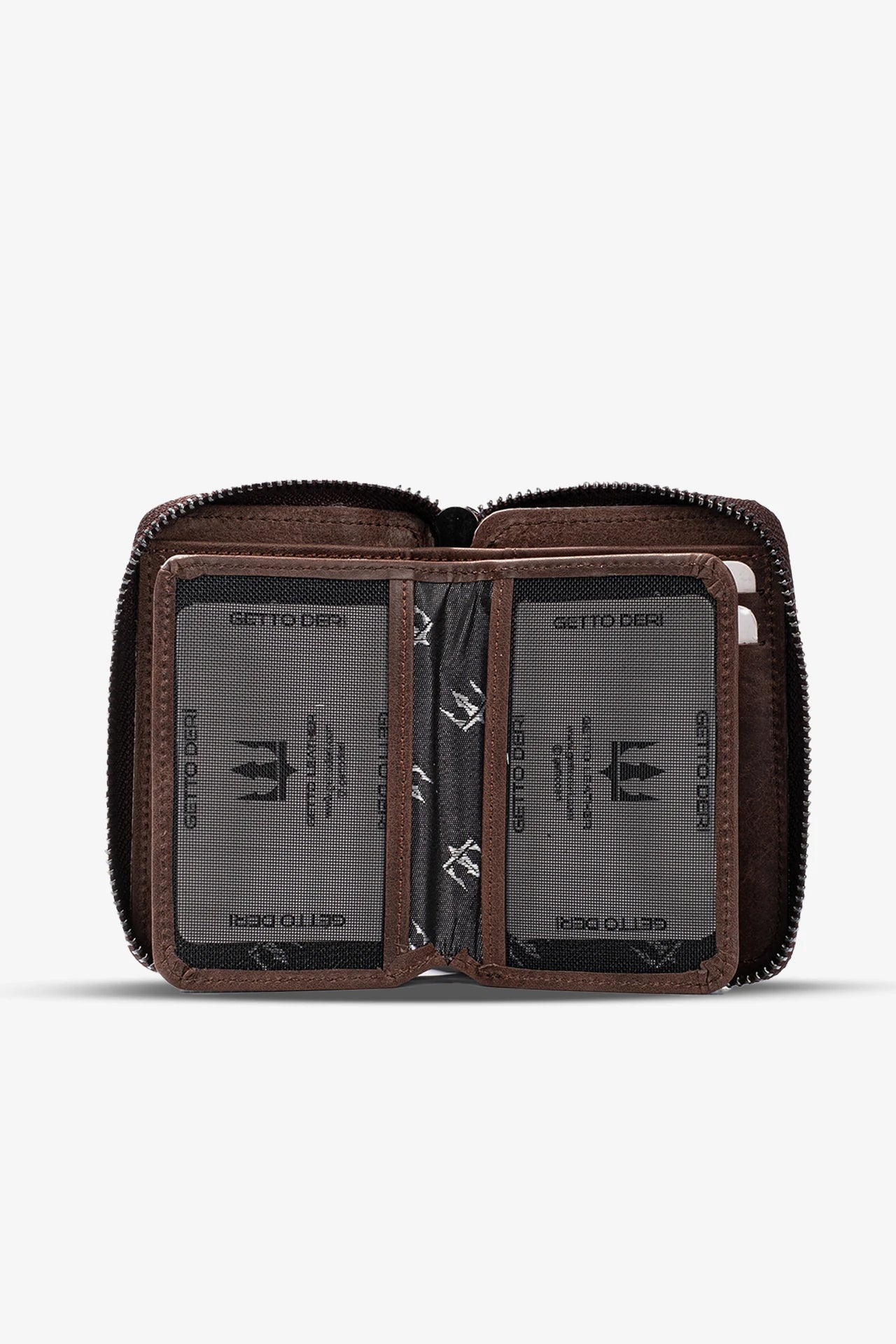 Zip Hakiki Deri Fermuarlı Cüzdan