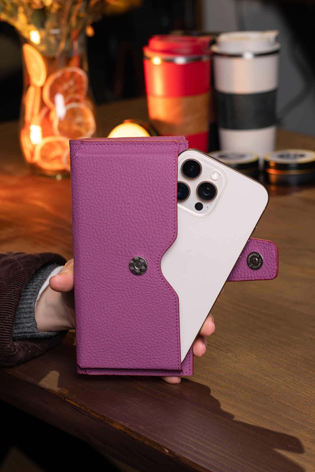 Zoe Telefon Hazneli Hakiki Deri Cüzdan