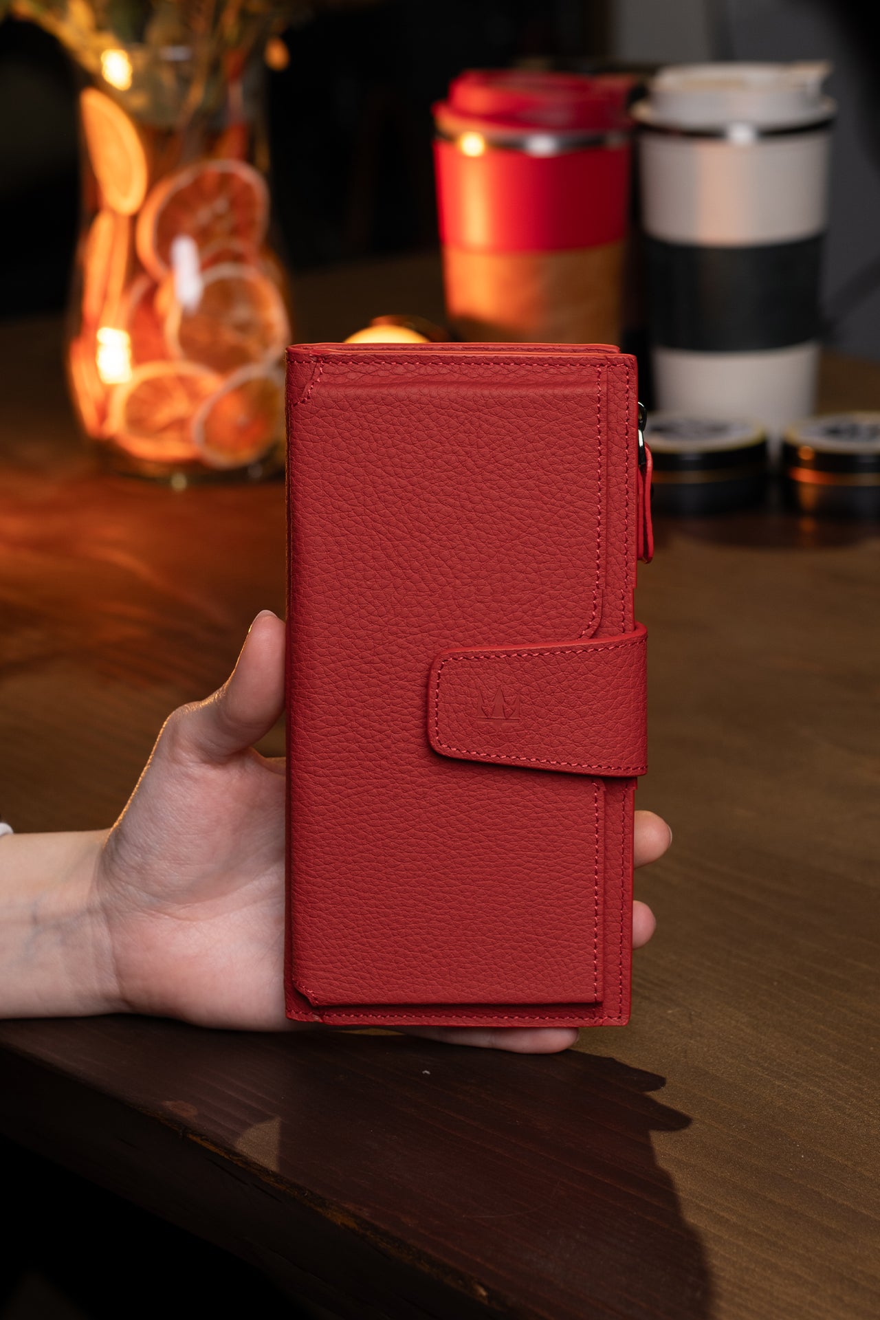 Zoe Telefon Hazneli Hakiki Deri Cüzdan