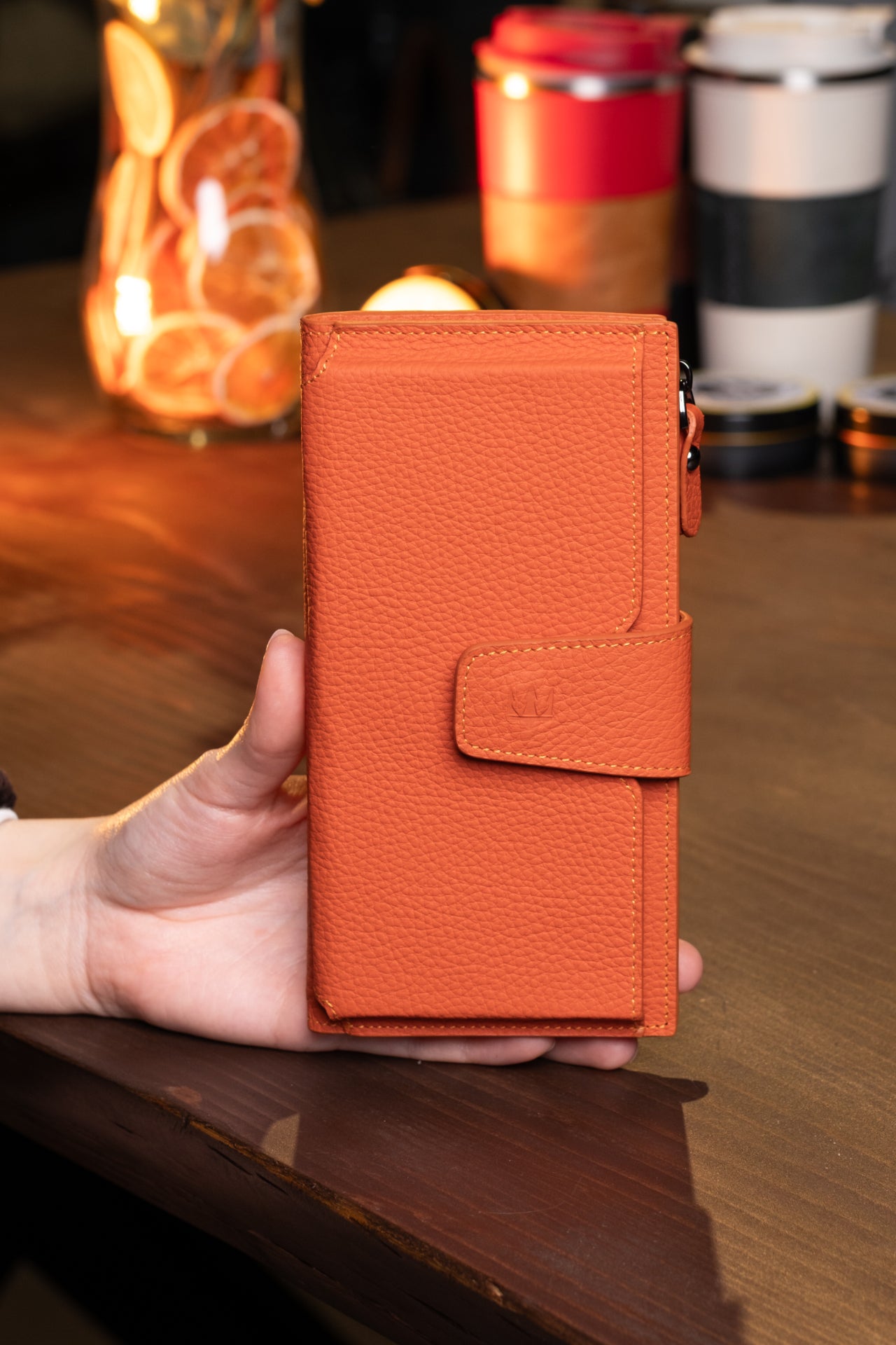 Zoe Telefon Hazneli Hakiki Deri Cüzdan