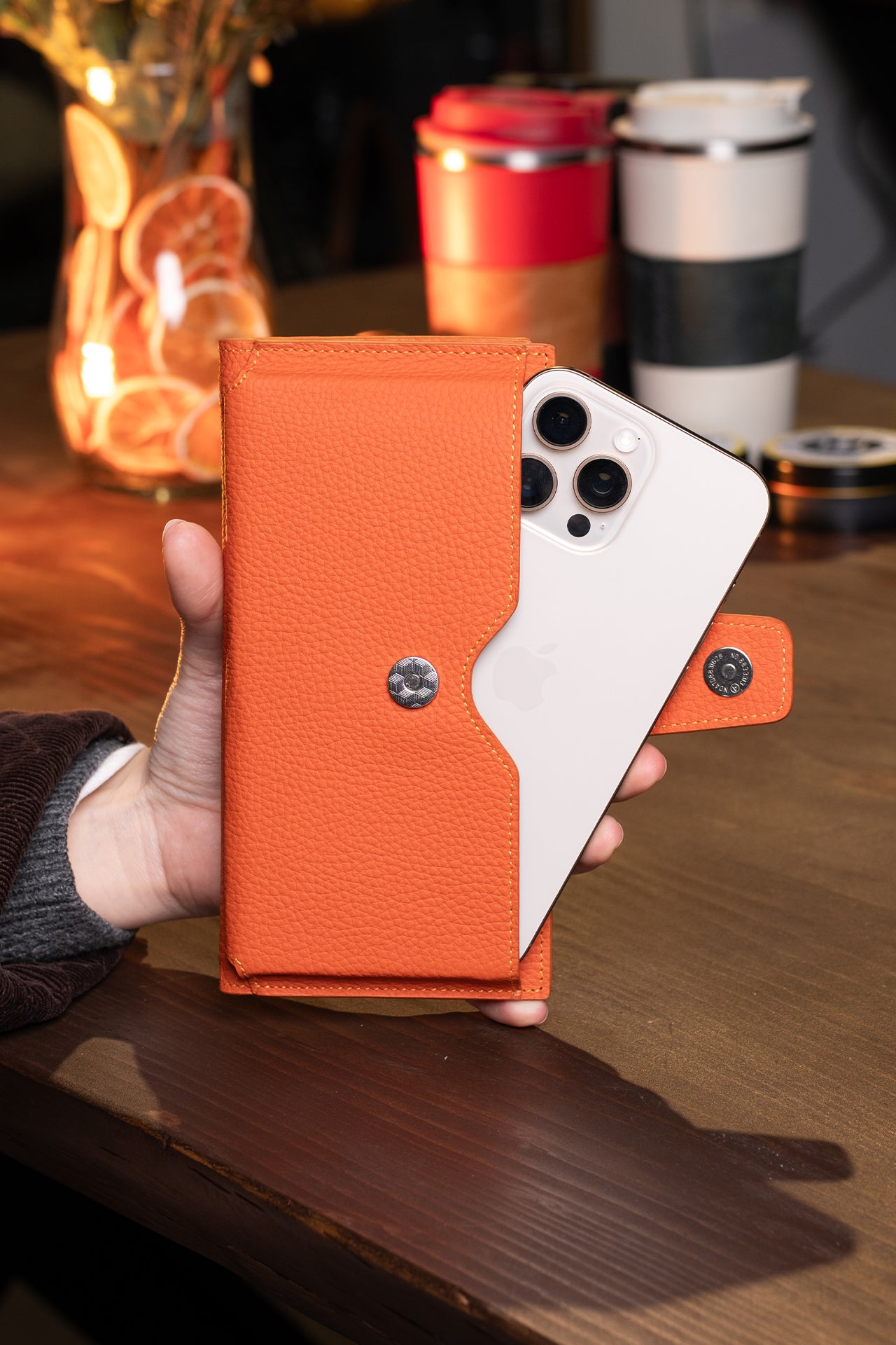 Zoe Telefon Hazneli Hakiki Deri Cüzdan