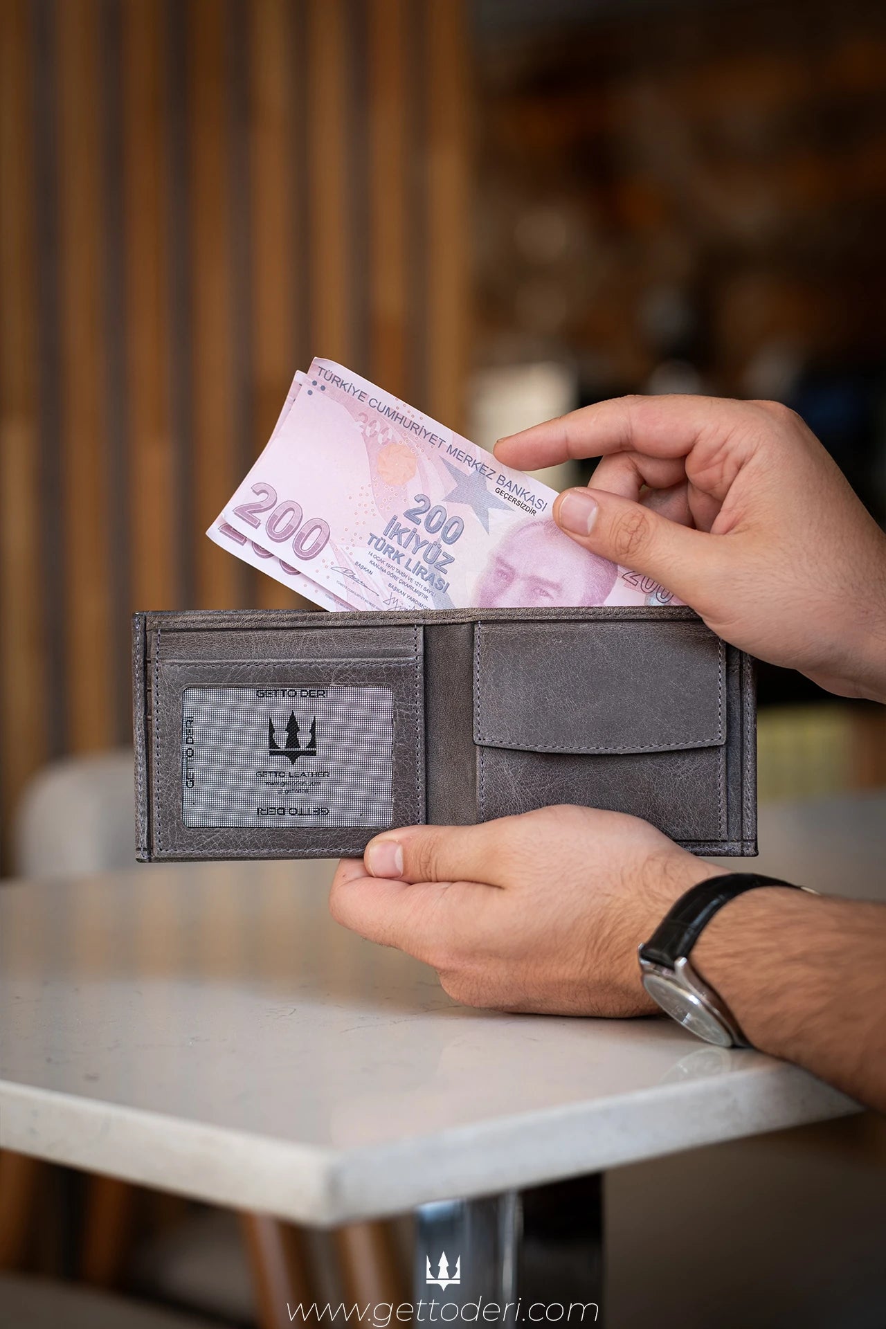 Cio Hakiki Deri Cüzdan