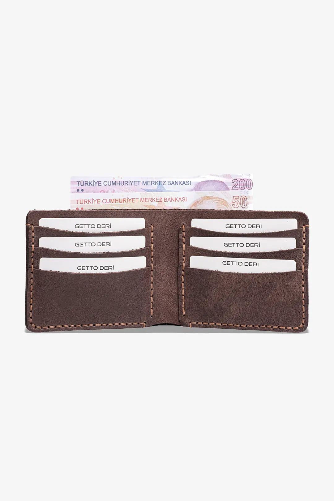 Hallerbos El Yapımı Hakiki Deri Cüzdan