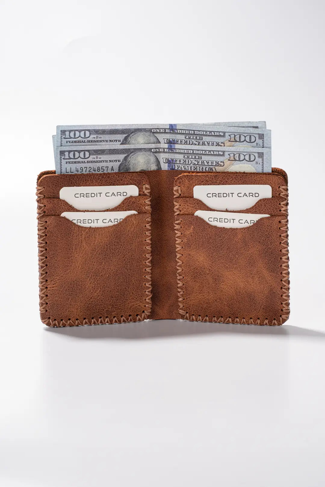 Quebec El Yapımı Hakiki Deri Cüzdan