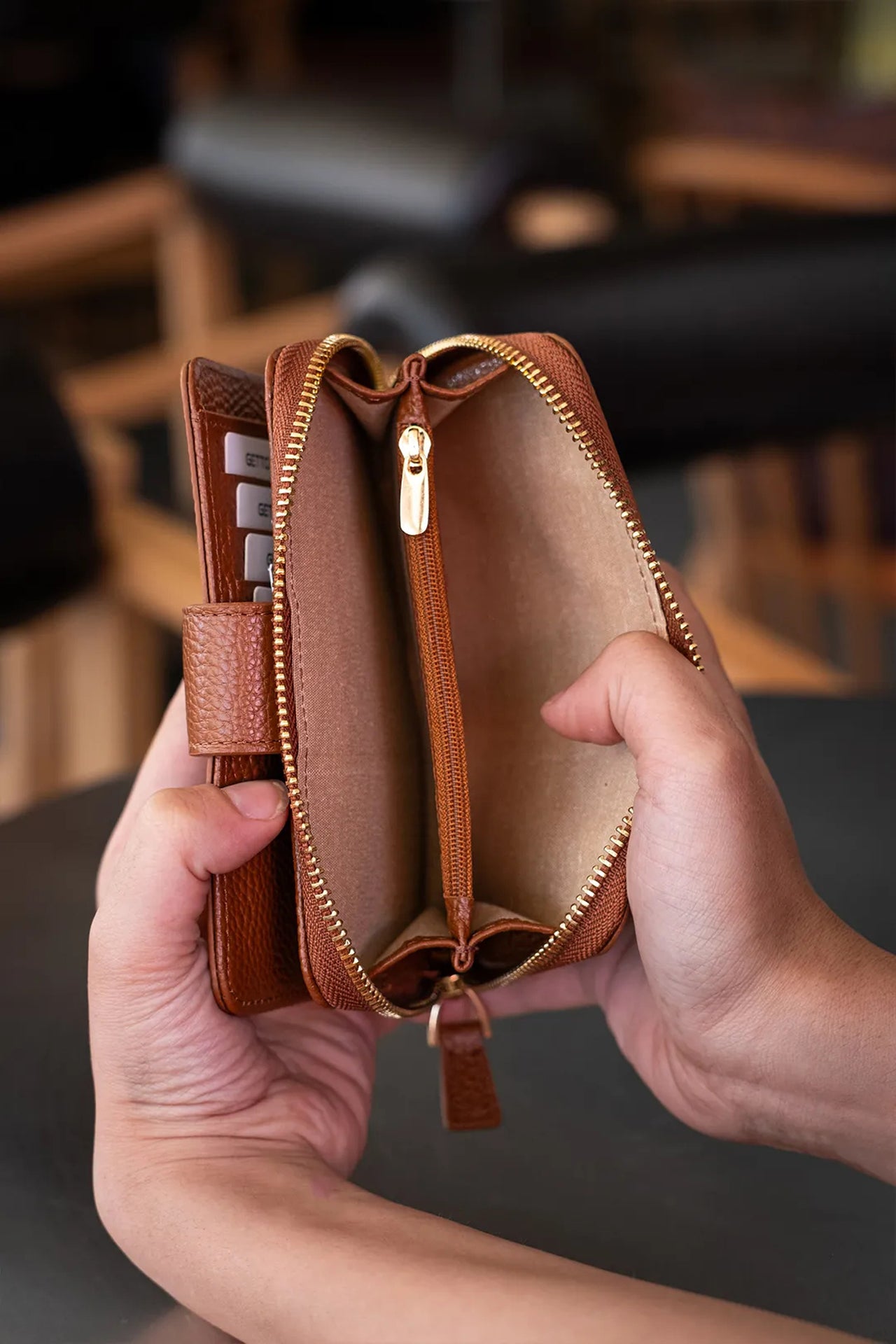 Amor Hakiki Deri Kadın Cüzdan