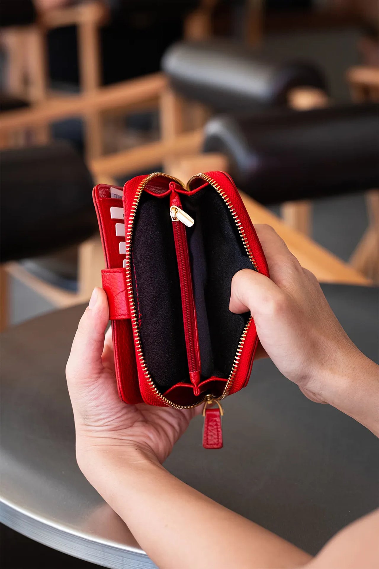 Amor Hakiki Deri Kadın Cüzdan