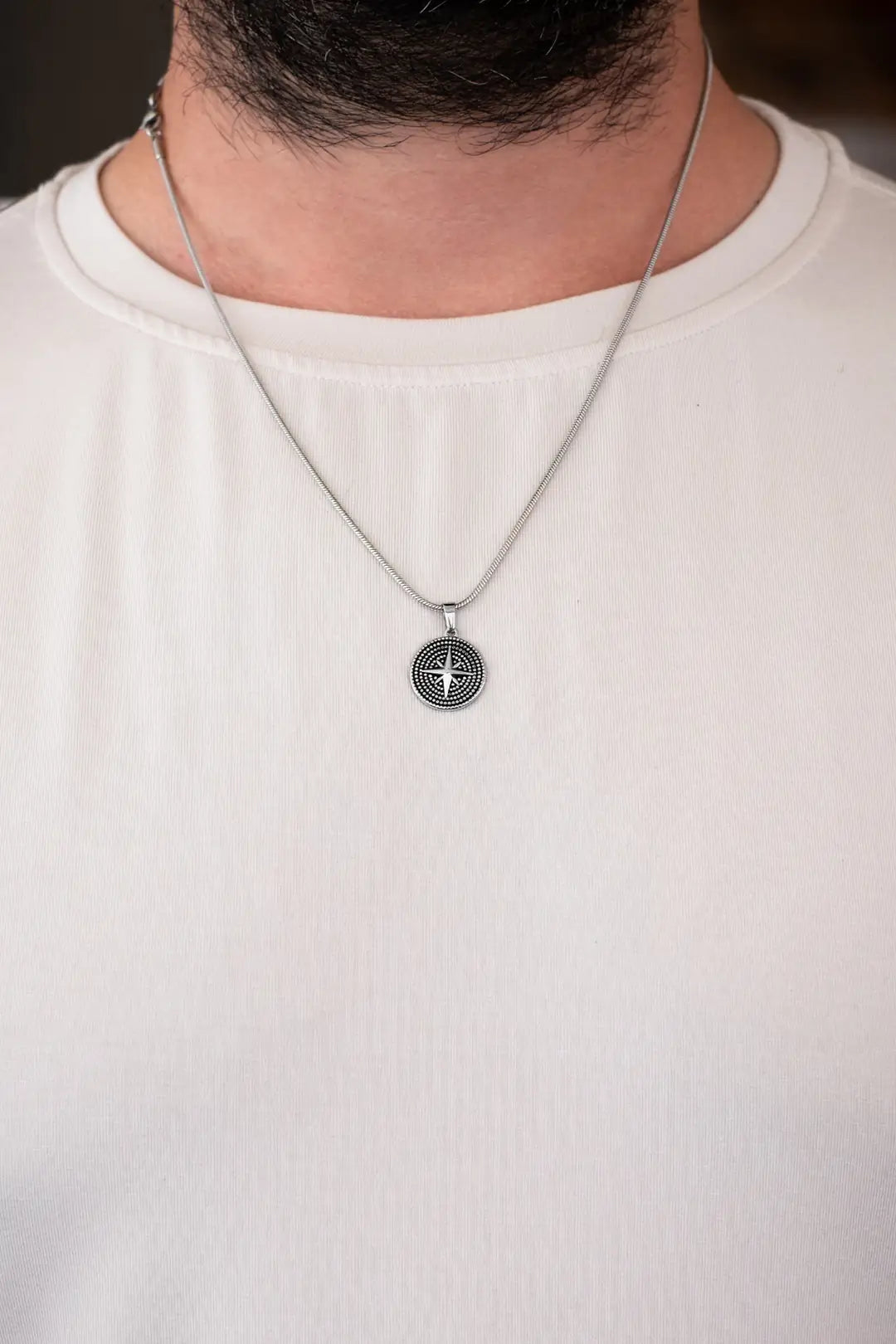 Kuzey Yıldızı Çelik Kolye