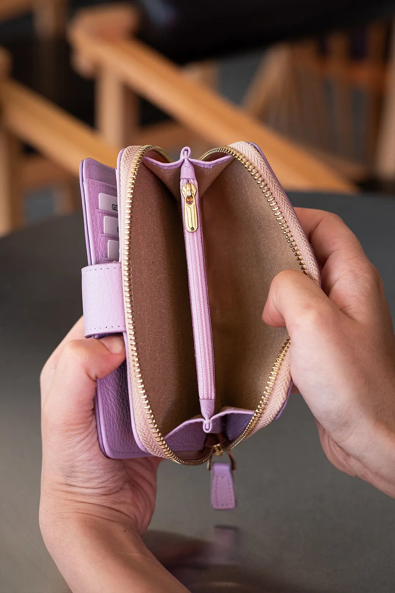 Amor Hakiki Deri Kadın Cüzdan