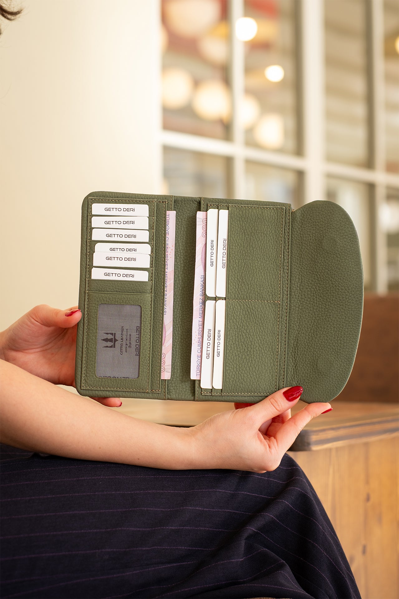 Marjin Hakiki Deri Kadın Portföy