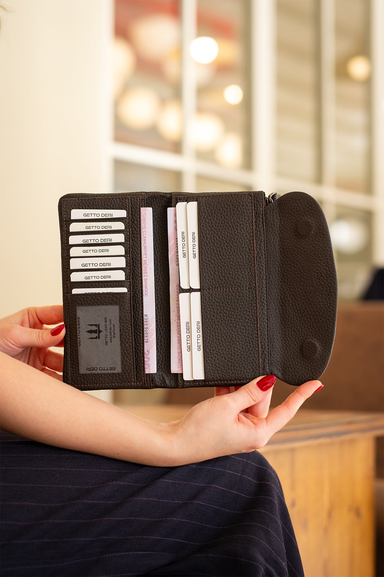 Marjin Hakiki Deri Kadın Portföy