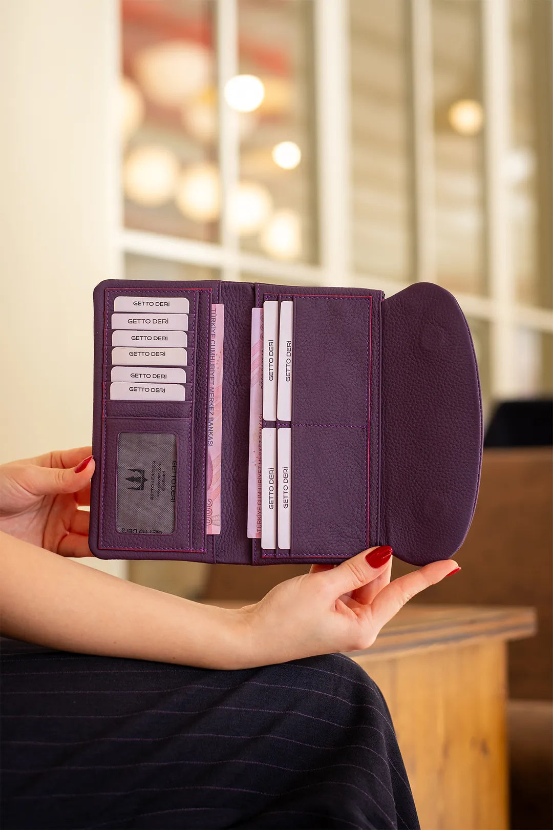 Marjin Hakiki Deri Kadın Portföy