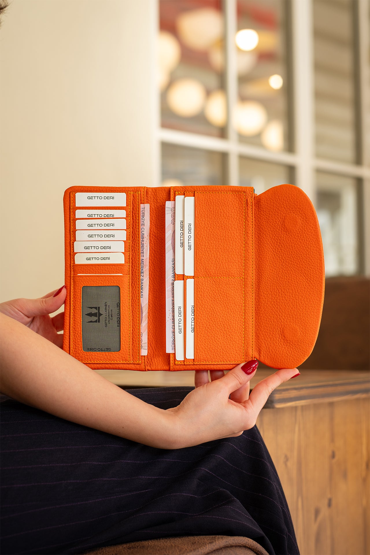 Marjin Hakiki Deri Kadın Portföy