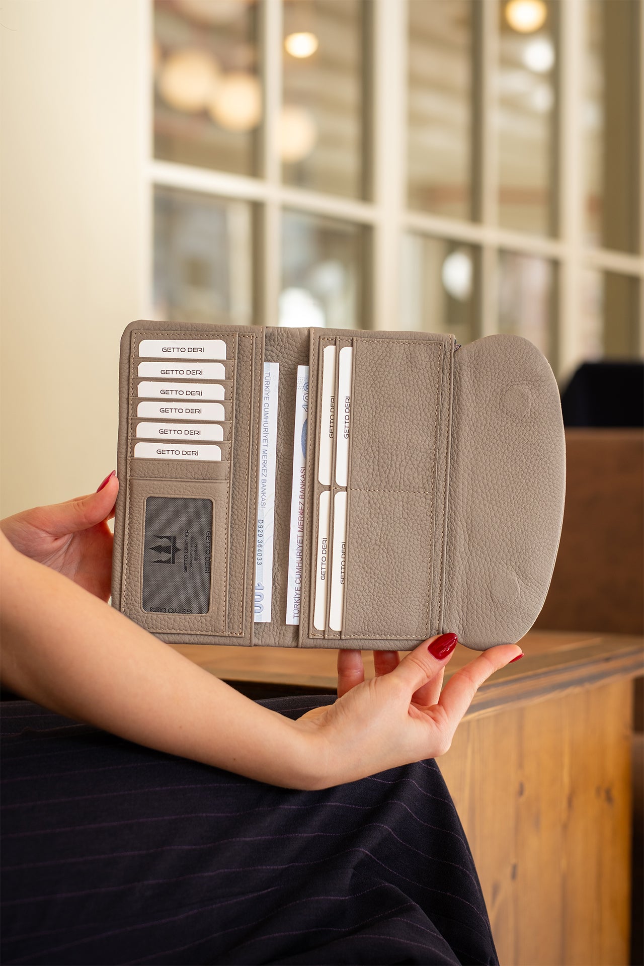 Marjin Hakiki Deri Kadın Portföy