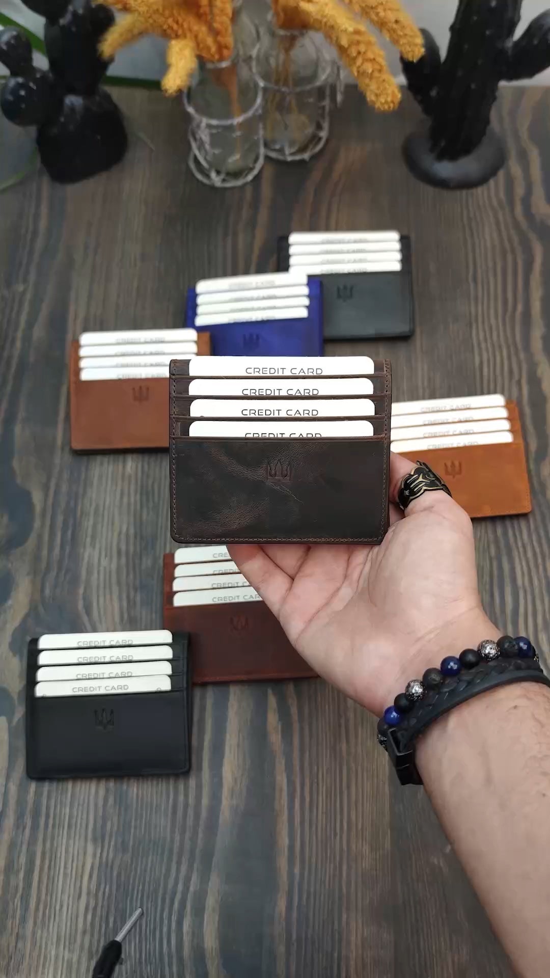 Manyetik Otto Hakiki Timsah Baskı Deri Cüzdan