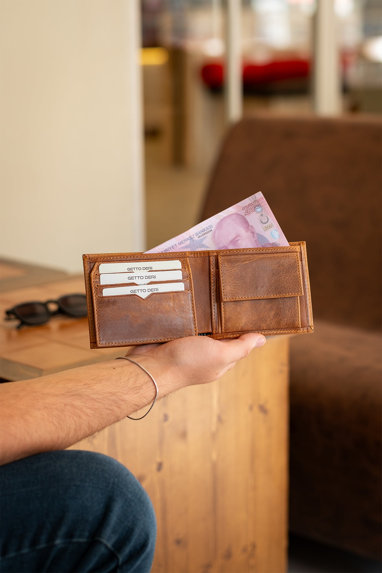 Orka Hakiki Deri Cüzdan