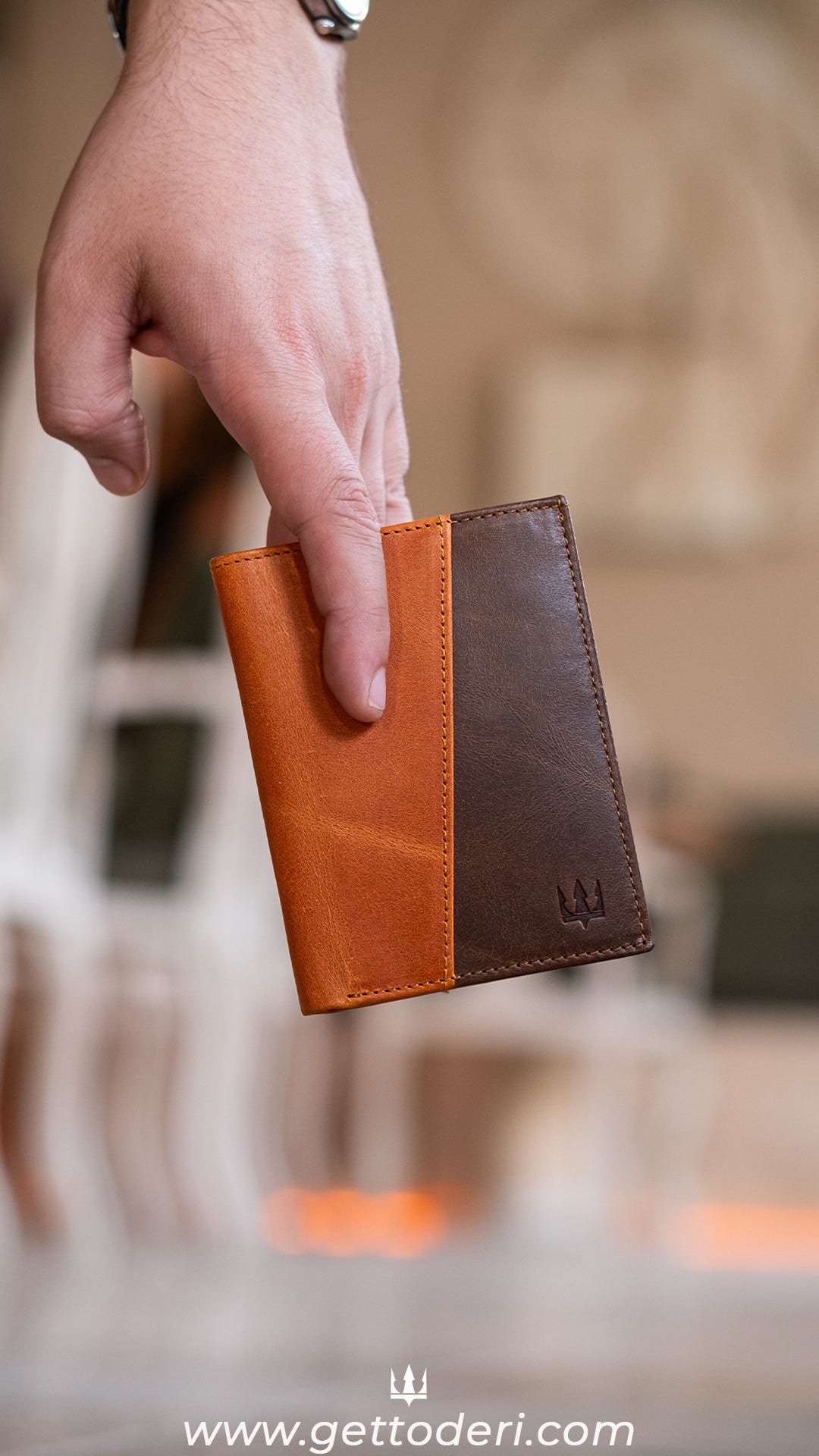 Palmas Hakiki Deri Cüzdan