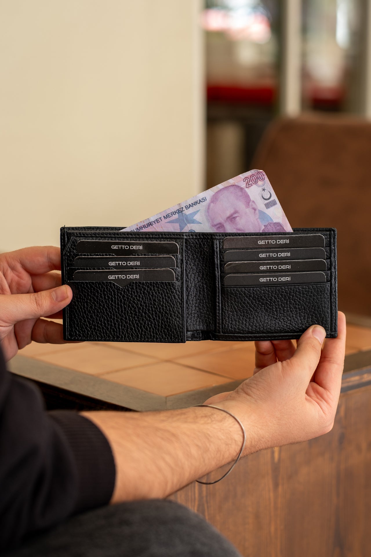 Roma Hakiki Deri Cüzdan