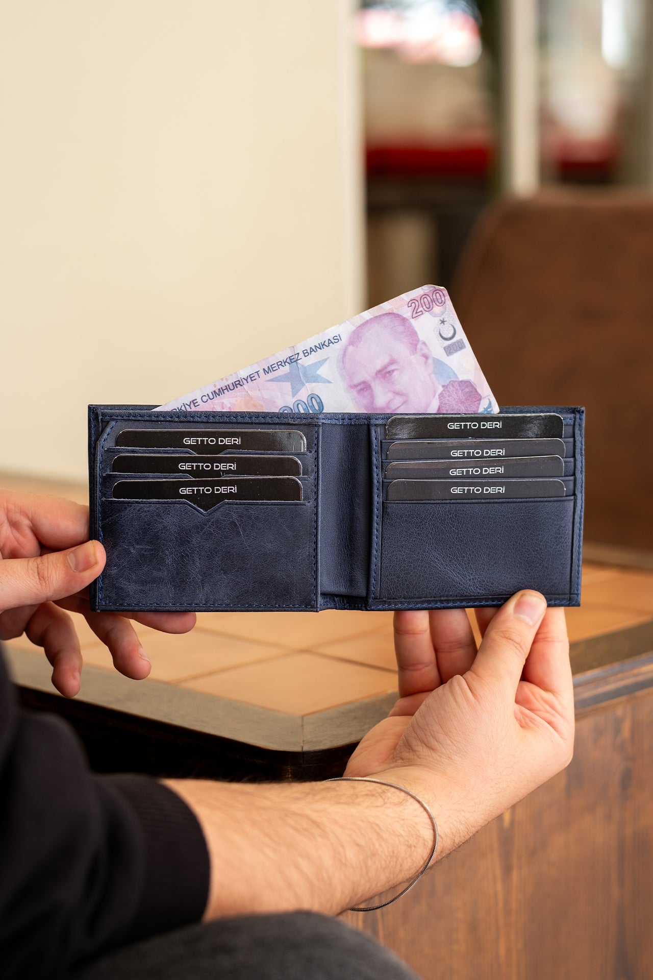 Roma Hakiki Deri Cüzdan