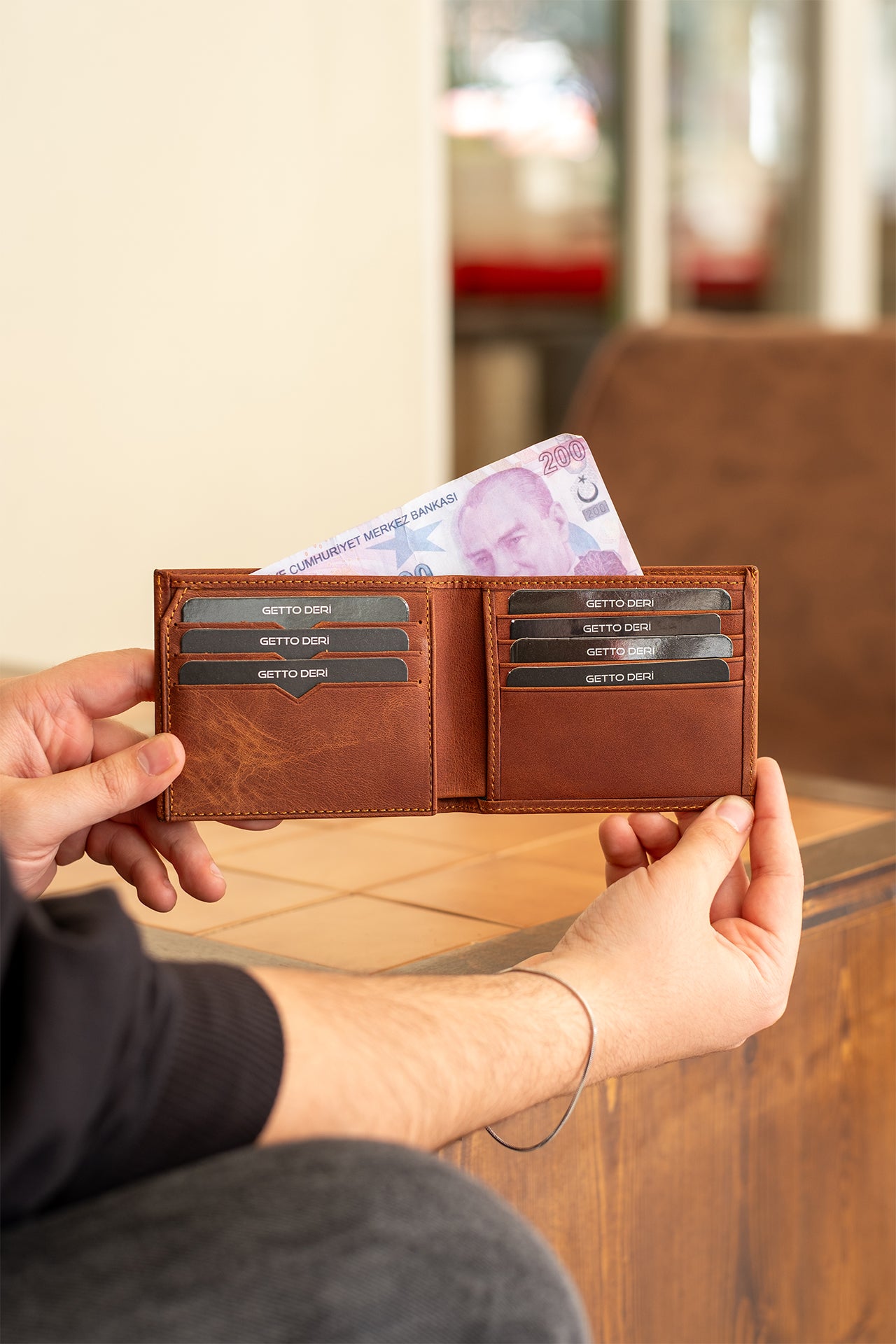 Roma Hakiki Deri Cüzdan