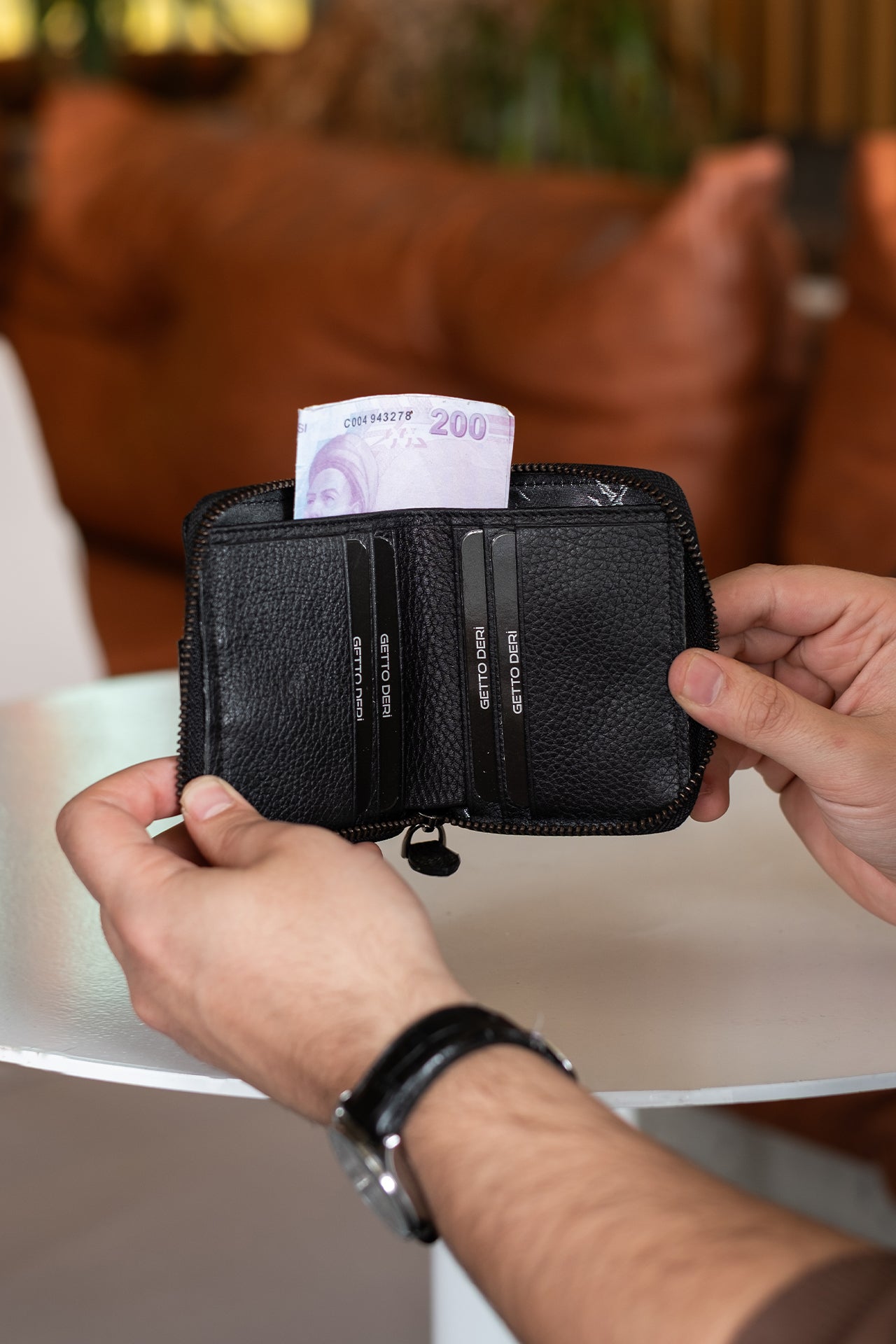 Stark Hakiki Deri Minimal Cüzdan