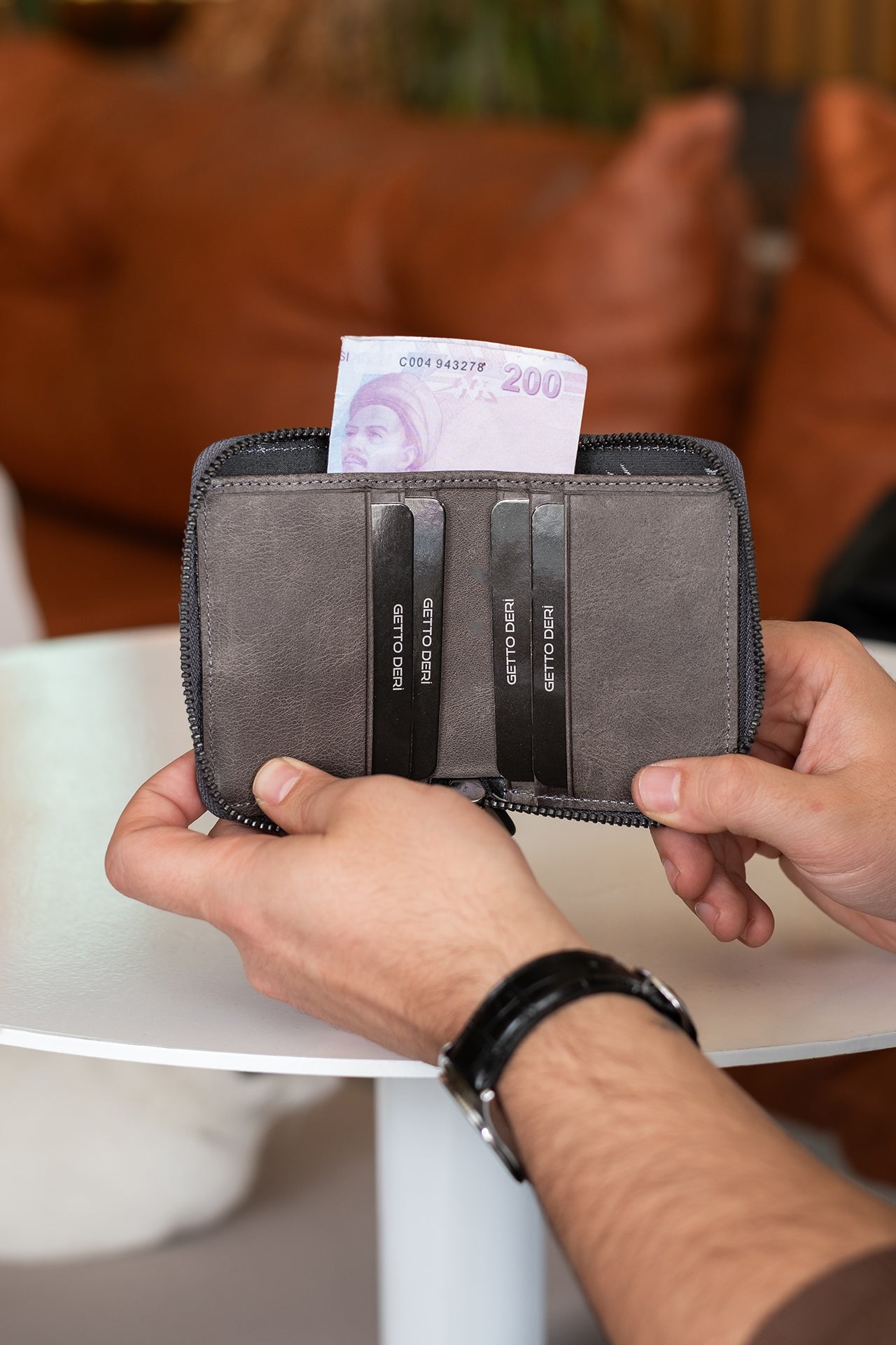 Stark Hakiki Deri Minimal Cüzdan