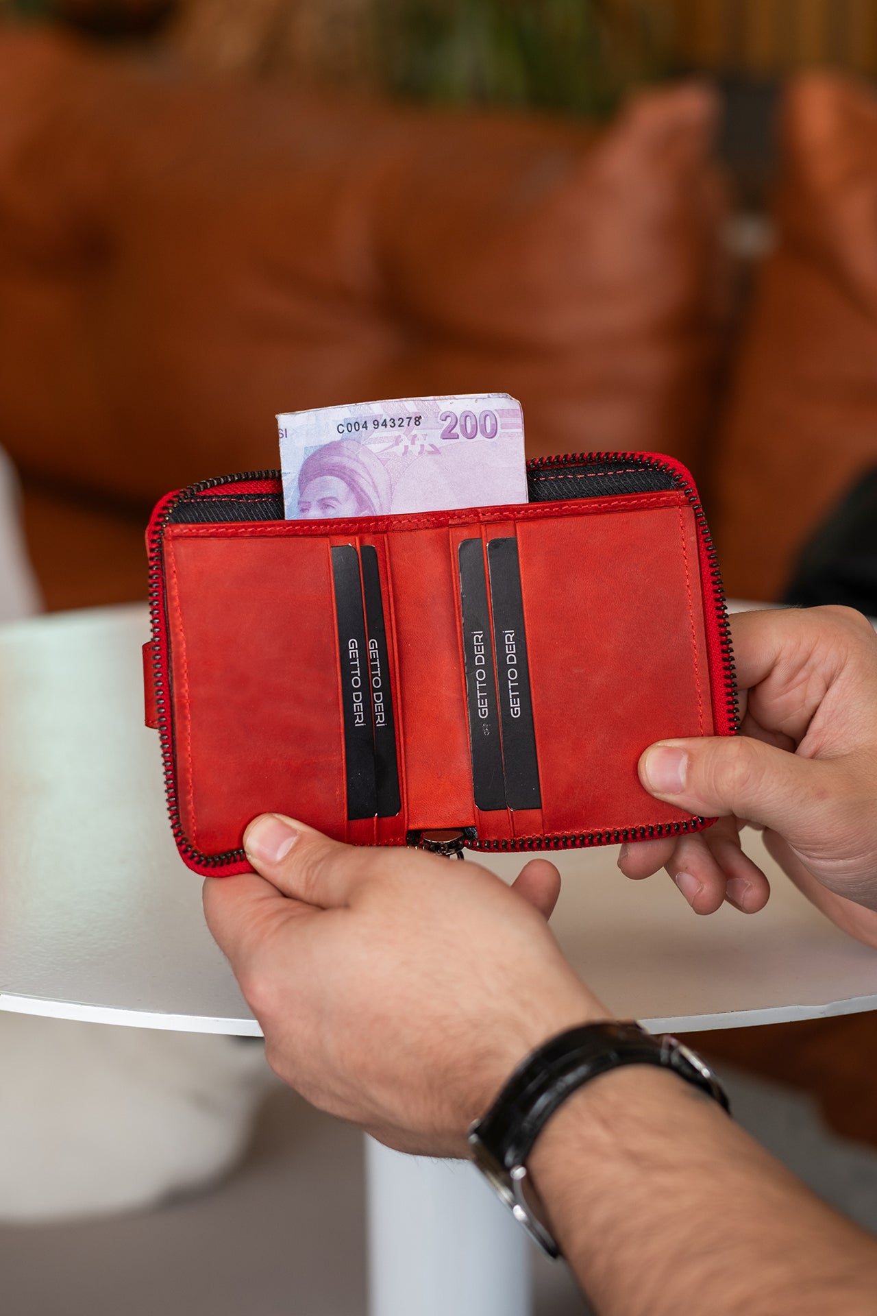 Stark Hakiki Deri Minimal Cüzdan