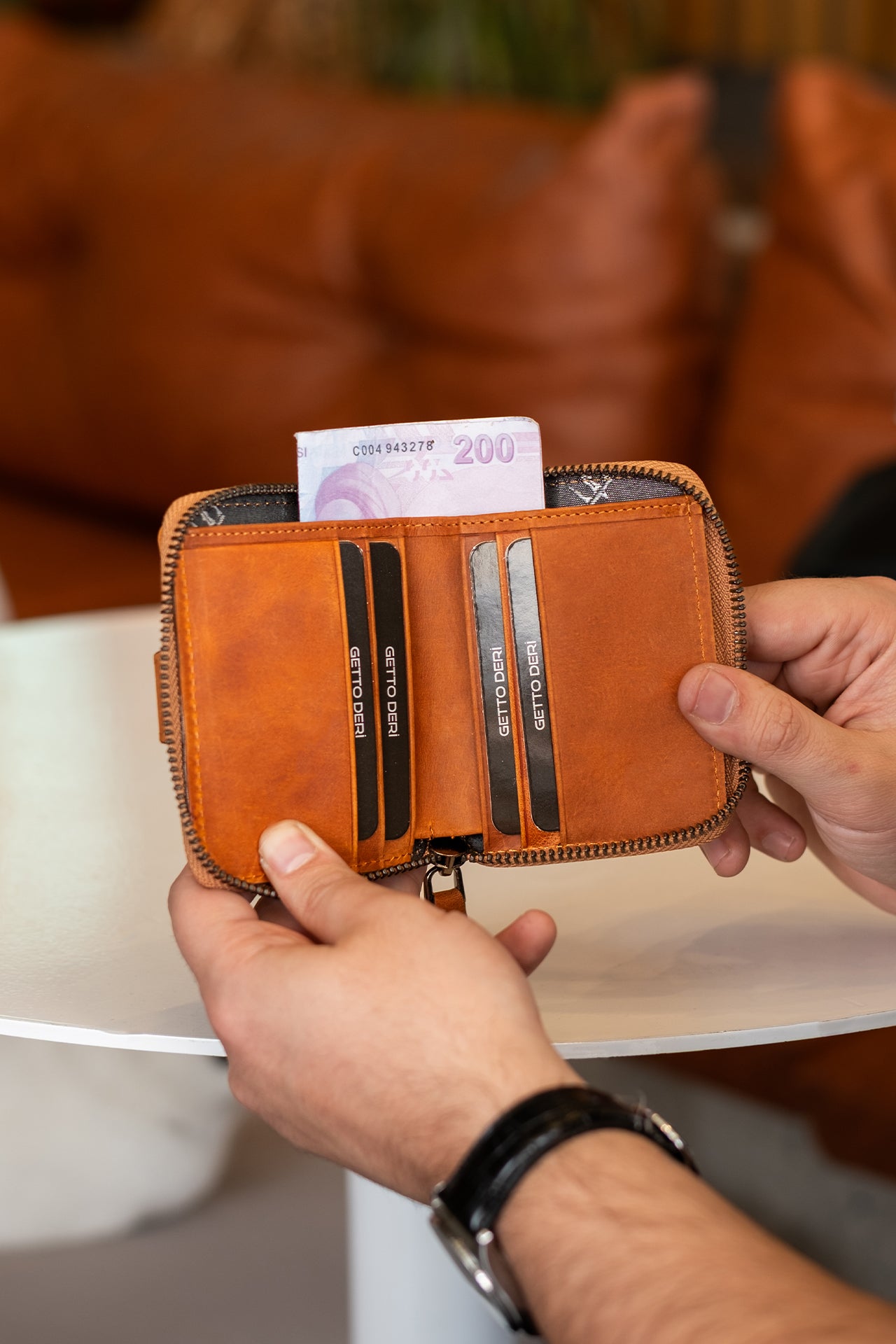 Stark Hakiki Deri Minimal Cüzdan