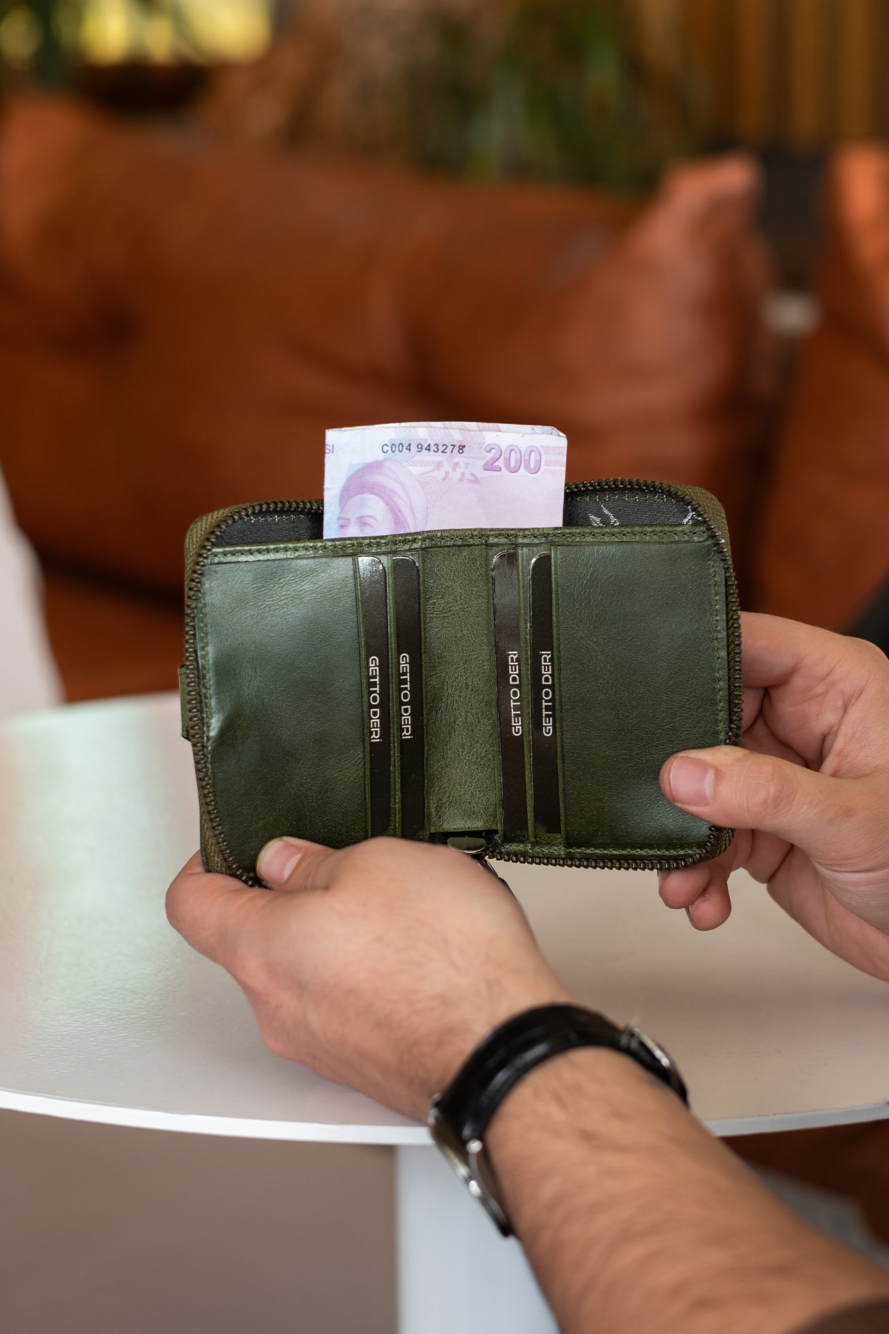 Stark Hakiki Deri Minimal Cüzdan