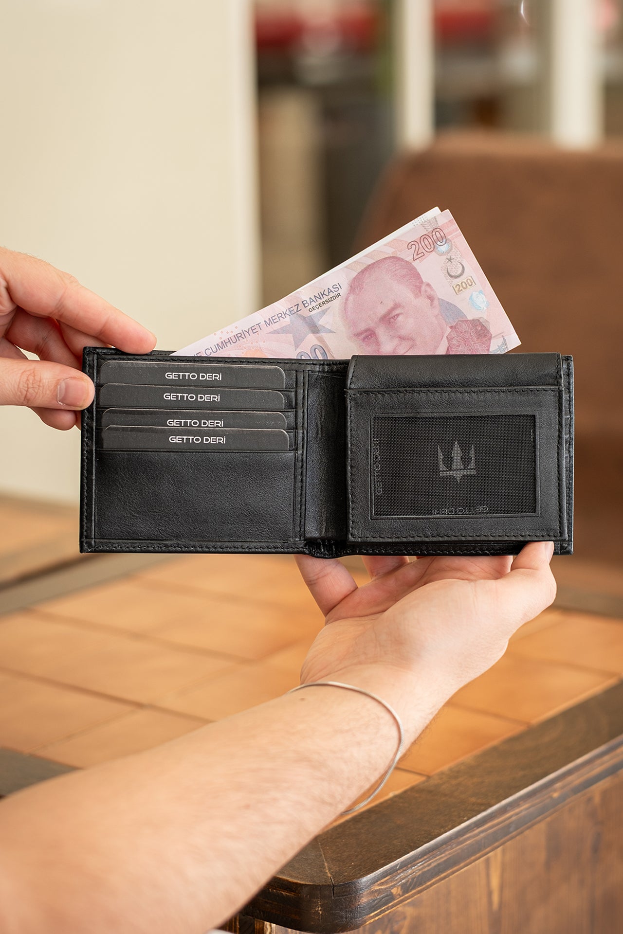 Symbol Hakiki Deri Cüzdan