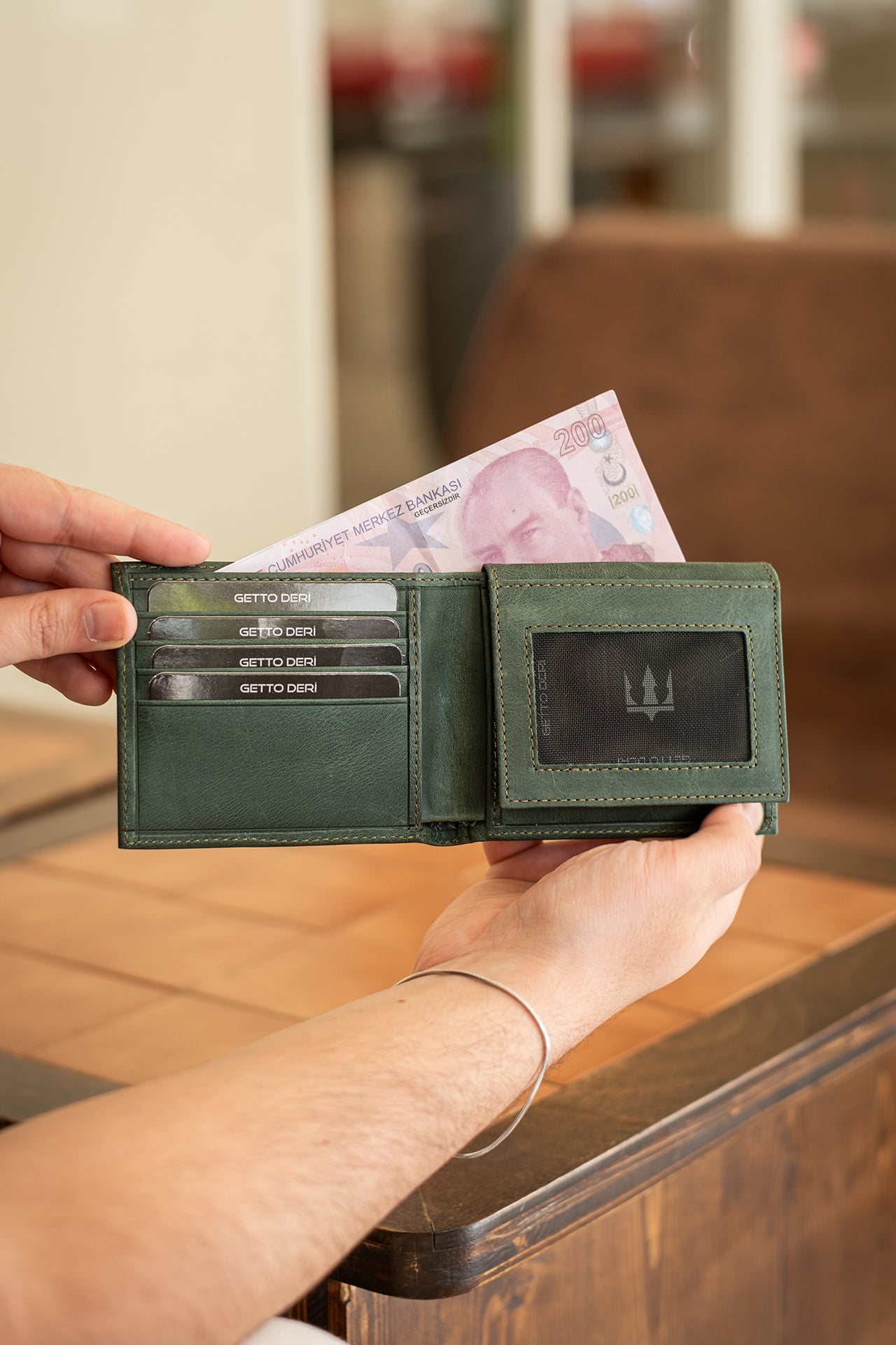 Symbol Hakiki Deri Cüzdan