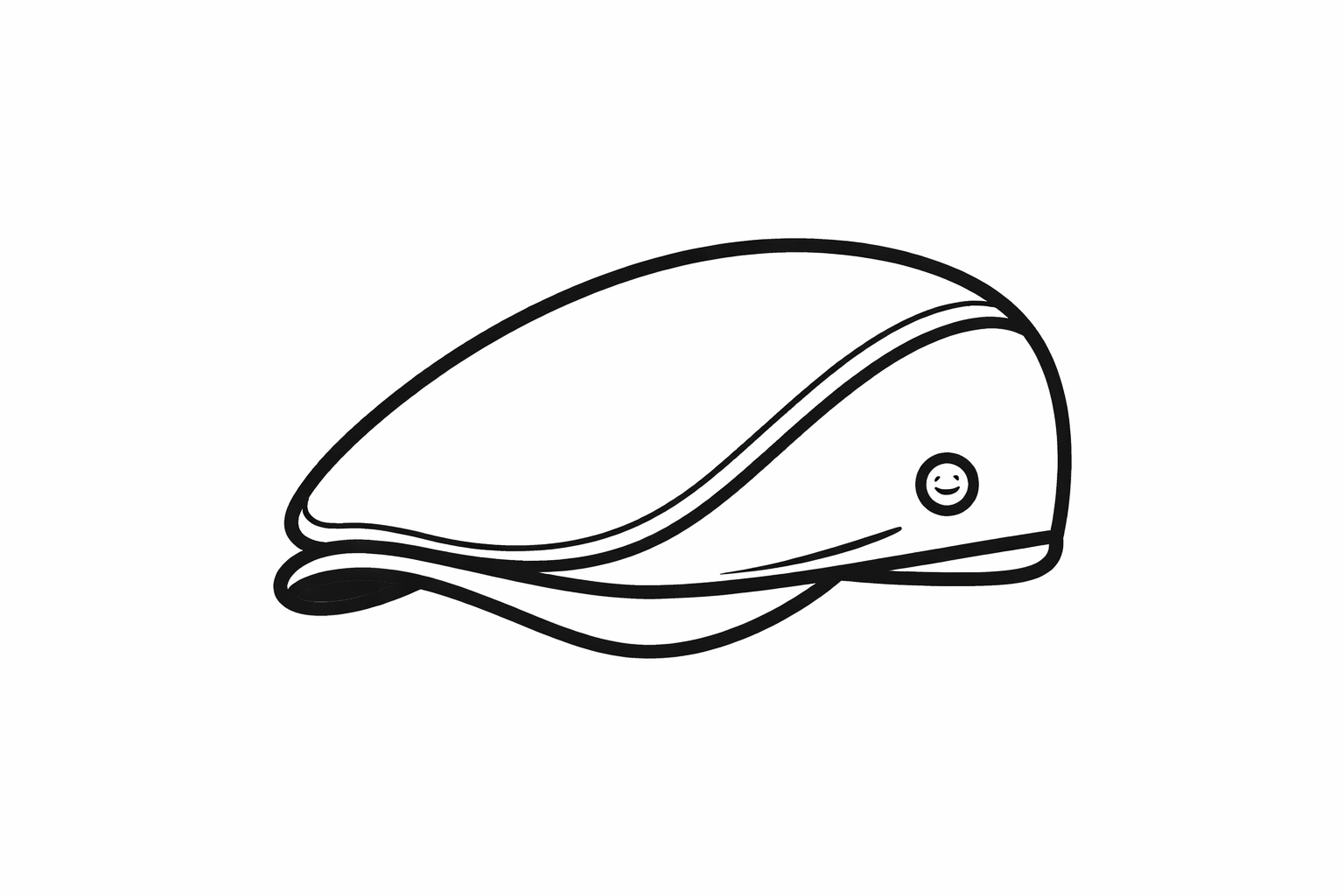 Tek Parça Deri Kasket