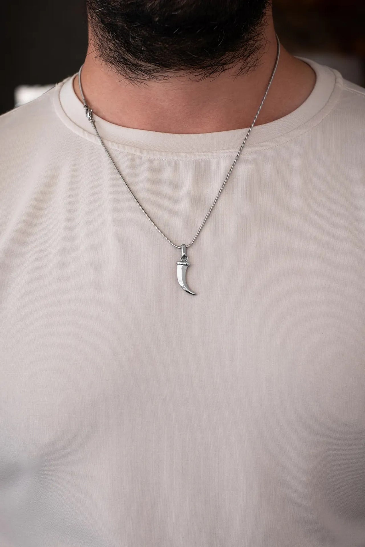 Tıger Teelht Çelik Kolye