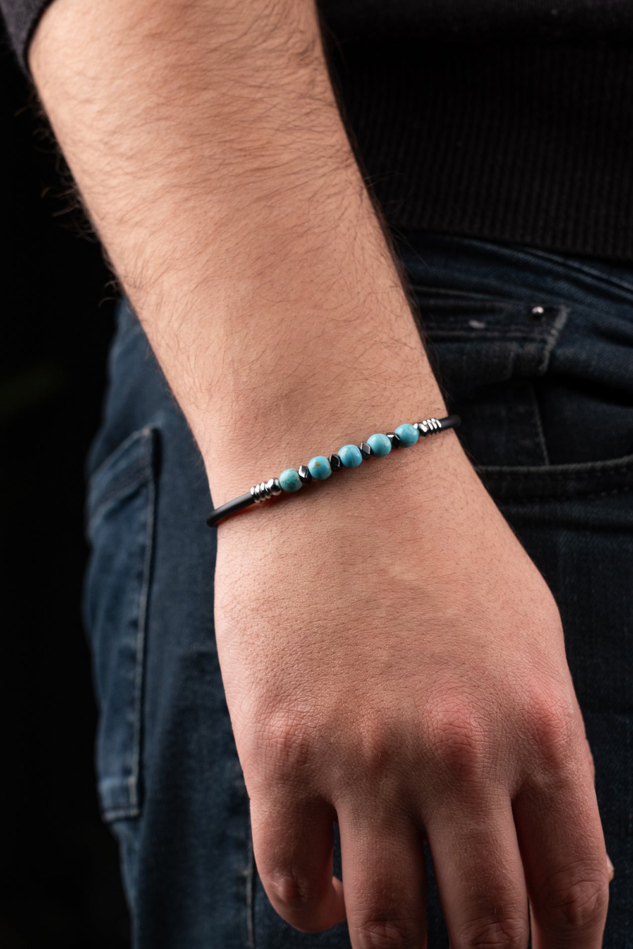 Turkuaz Hematit Bileklik (İnanç Taşı)