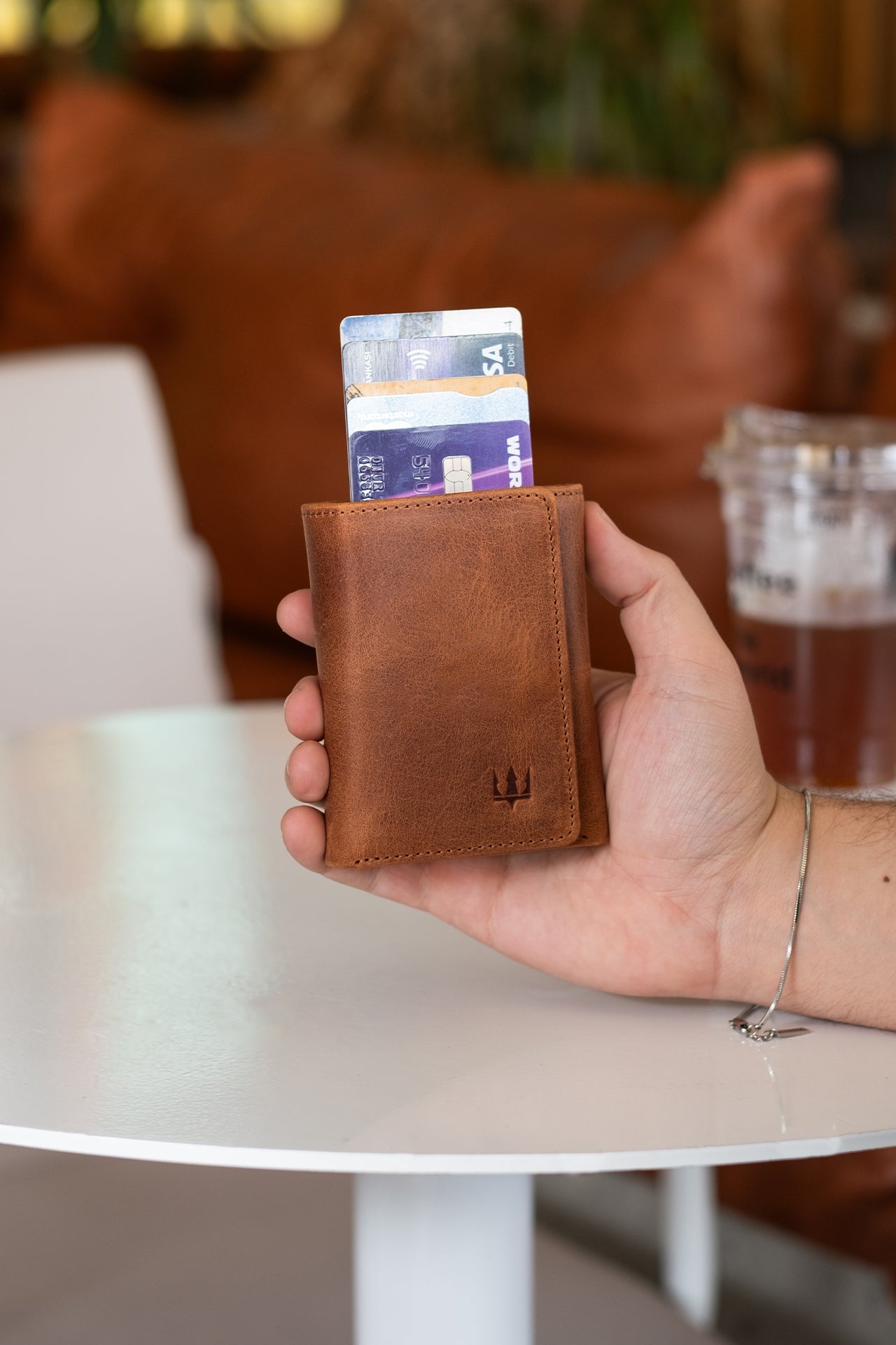 Vibe Mekanizmalı Hakiki Deri Cüzdan