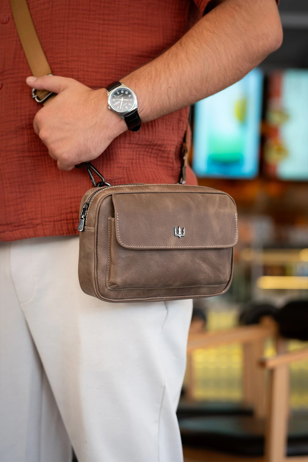 Giesto Hakiki Deri Çanta