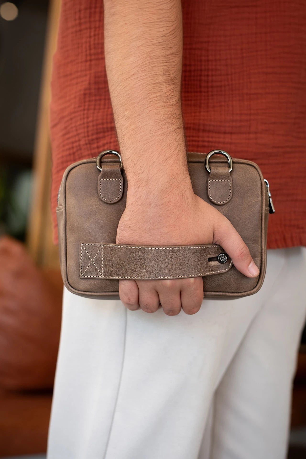 Giesto Hakiki Deri Çanta