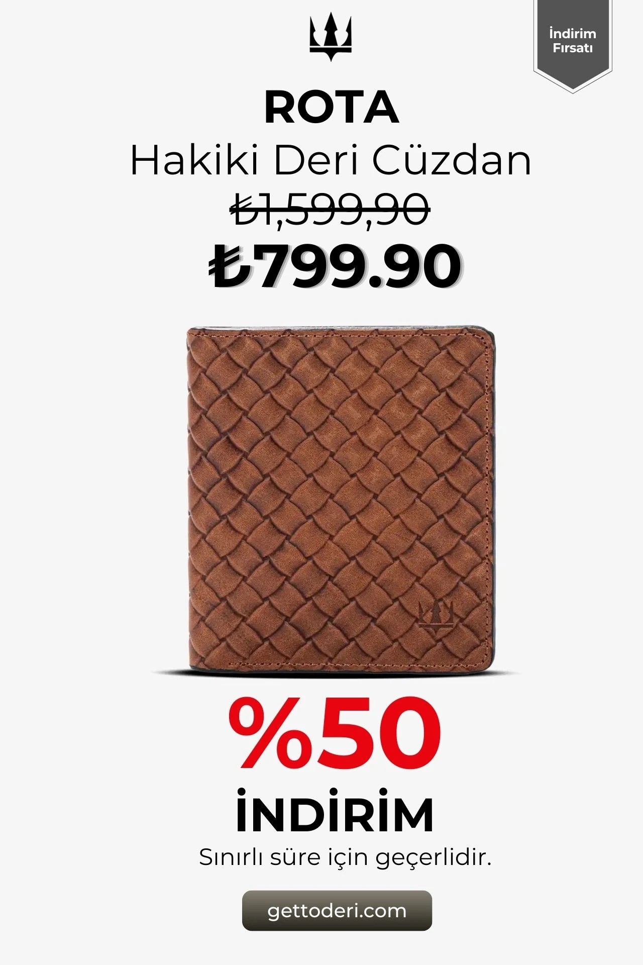 Rota Hakiki Deri Cüzdan