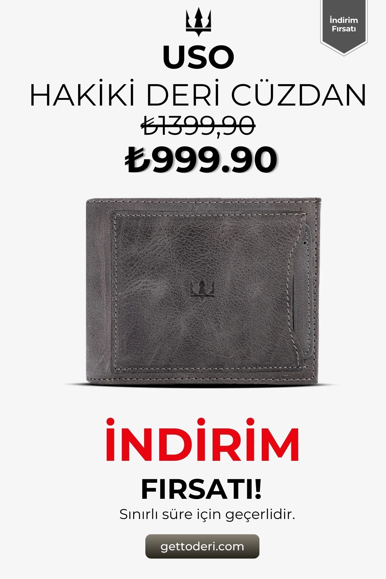 Uso Hakiki Deri Cüzdan