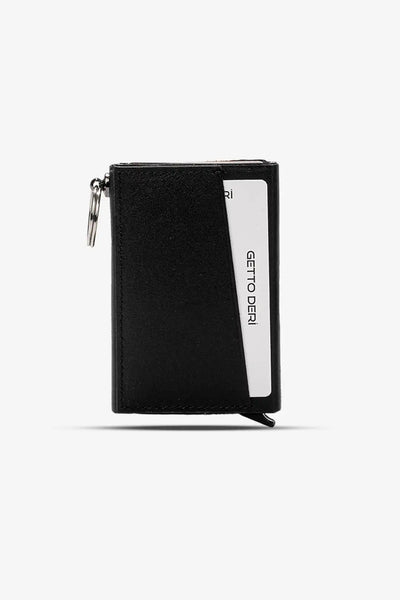 Hype Mekanizmalı Hakiki Deri Kartlık