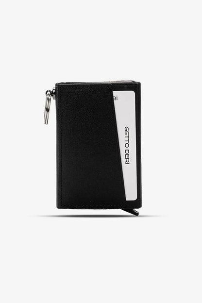 Hype Mekanizmalı Hakiki Deri Kartlık