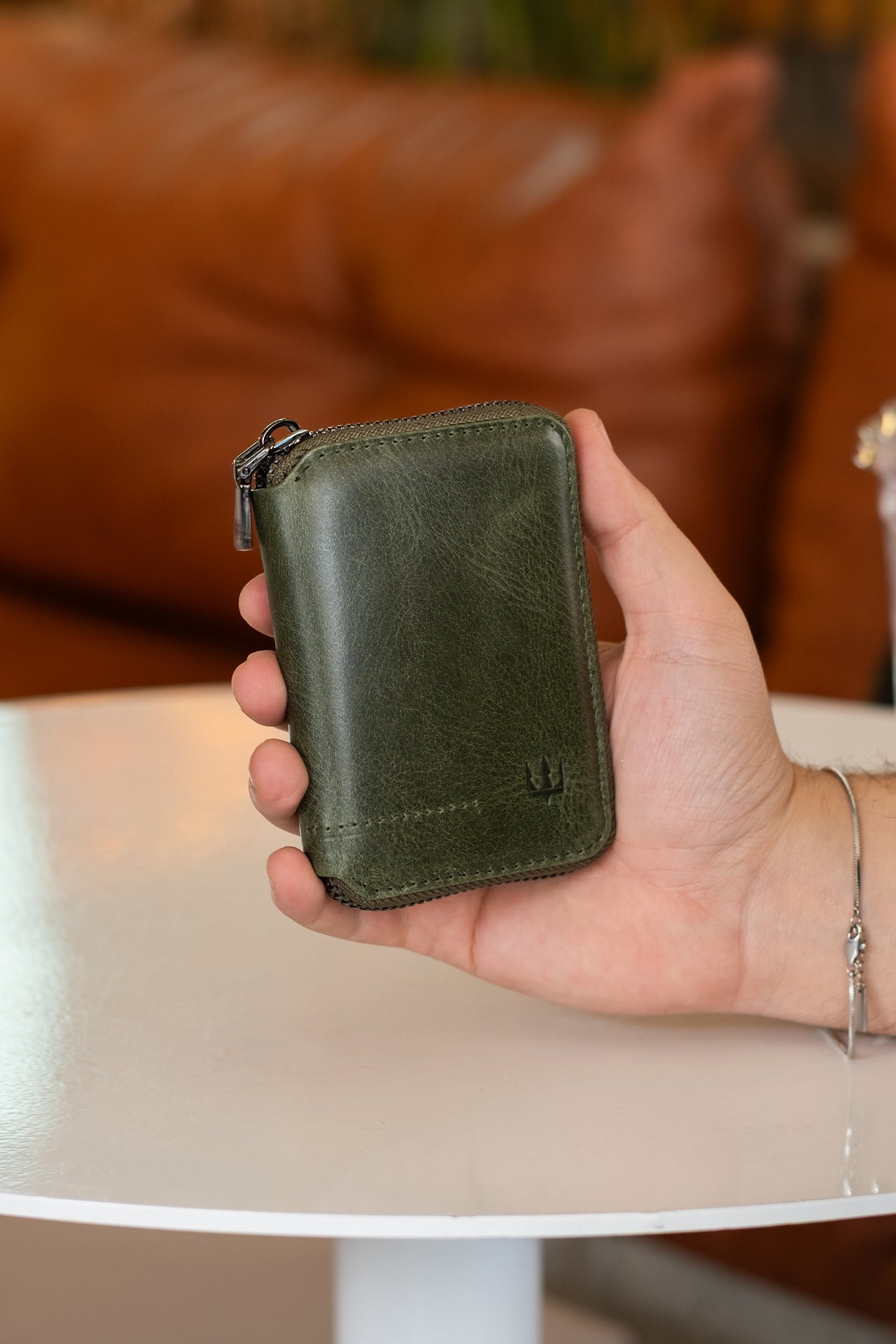 Zip Hakiki Deri Fermuarlı Cüzdan