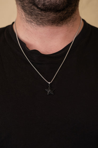 Black Star Çelik Kolye