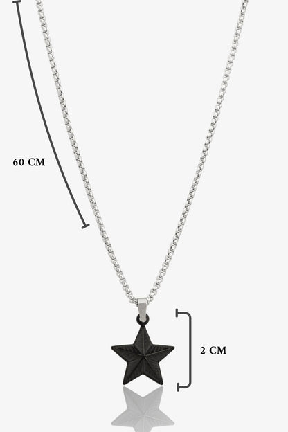 Black Star Çelik Kolye